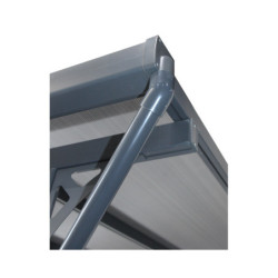 Tuyaux gris de descentes de gouttières pour pergolas adossées X-METAL