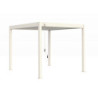 Pergola autoportante en alu blanc avec lames orientable 3x3m Ombrea