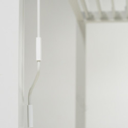 Pergola autoportante en alu blanc avec lames orientable 3x3m Ombrea