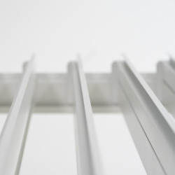 Pergola autoportante en alu blanc avec lames orientable 3x3m Ombrea