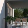 Pergola autoportante en alu gris avec lames orientable 3x3m Ombrea