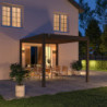 Pergola autoportante en alu gris avec lames orientable 3x3m Ombrea
