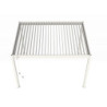 Pergola autoportante en alu blanc avec lames orientable 3x4m Ombrea