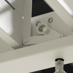 Pergola autoportante en alu blanc avec lames orientable 3x4m Ombrea