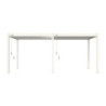 Pergola autoportante en alu blanc avec lames orientable 3x6m Ombrea
