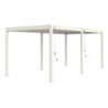 Pergola autoportante en alu blanc avec lames orientable 3x6m Ombrea