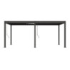 Pergola autoportante en alu gris avec lames orientable 3x6m Ombrea