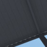 Pergola autoportante en alu gris avec lames orientable 3x6m Ombrea