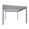 Carport 1 voiture en alu 16m² anthracite toit polycarbonate TRIGANO