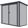 Armoire de jardin en résine gris structure en acier 1.79m² JOBU