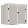Armoire de jardin en résine beige structure en acier 1.79m² JOBU