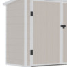 Armoire de jardin en résine beige structure en acier 1.79m² JOBU