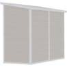 Armoire de jardin en résine beige structure en acier 1.79m² JOBU