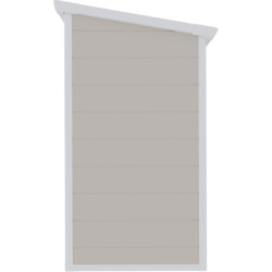 Armoire de jardin en résine beige structure en acier 1.79m² JOBU
