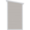 Armoire de jardin en résine beige structure en acier 1.79m² JOBU