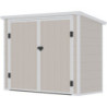 Armoire de jardin en résine beige structure en acier 1.79m² JOBU