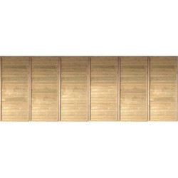 Paroi de fond en bois traité 540x200cm pour Carport double Karibu