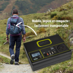 Batterie mobile, autonome, rechargeable Izywatt avec 3 modes de charge