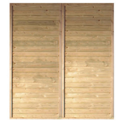 Paroi latérale 180x200cm en épicéa pour Carport classic Karibu