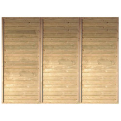Paroi arrière en épicéa 250x200cm pour carport simple Karibu
