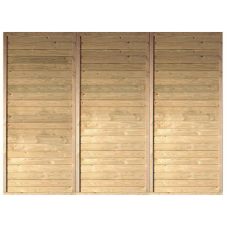 Paroi arrière en épicéa 250x200cm pour carport simple Karibu