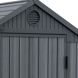 Abri de jardin en résine 2,2m² Darwin46 gris + plancher - Keter