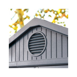 Abri de jardin en résine 2,2m² Darwin46 gris + plancher - Keter
