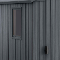Abri de jardin en résine 2,2m² Darwin46 gris + plancher - Keter