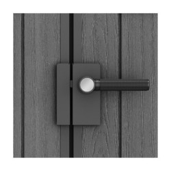 Abri de jardin en résine 2,2m² Darwin46 gris + plancher - Keter