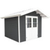 Abri premium composite double pente 7,78m² anthracite Woodlife Garden