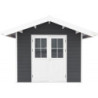 Abri premium composite double pente 7,78m² anthracite Woodlife Garden