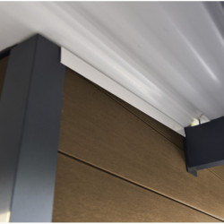 Abri premium composite double pente 7,78m² anthracite Woodlife Garden