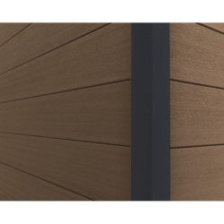 Abri premium composite double pente 7,78m² anthracite Woodlife Garden