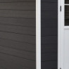 Abri premium bois composite double pente 5m² anthracite Woodlife Garden