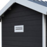 Abri premium bois composite double pente 5m² anthracite Woodlife Garden