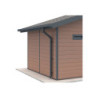 Kit gouttières anthracite pour abri PREMIUM Woodlife garden 16m² et 20m²