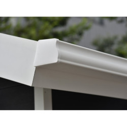 Kit gouttières blanc pour abri PREMIUM Woodlife garden 9m² et 12m² double pentes