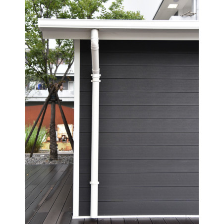 Kit gouttières blanc pour abri PREMIUM Woodlife garden 4m² double pentes