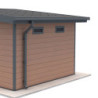Kit gouttières anthracite pour abri PREMIUM Woodlife Garden 9m² monopente
