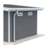 Kit gouttières blanc pour abri PREMIUM Woodlife Garden 9m² monopente