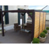 Pergola en bois Veneto 339x312x217cm - Ventelles amovibles