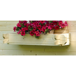 Jardinière pour fenêtre d'Abri en bois autoclave - Solid