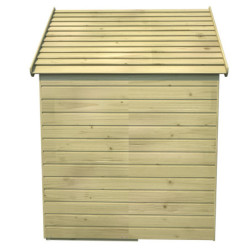 Cabane de jeux en bois autoclave, plancher Marina 123x119x158cm SOULET