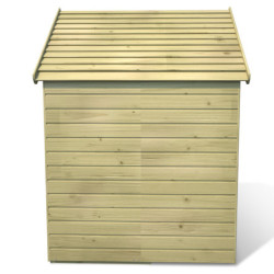 Cabane de jeux en bois autoclave, plancher Marina 123x119x158cm SOULET