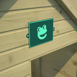 Cabane de jeux en bois autoclave, plancher Marina 123x119x158cm SOULET