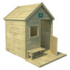 Cabane de jeux en bois autoclave, terrasse Heidi 123x169x158cm SOULET