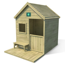 Cabane de jeux en bois autoclave, terrasse Heidi 123x169x158cm SOULET
