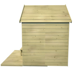 Cabane de jeux en bois autoclave, terrasse Heidi 123x169x158cm SOULET