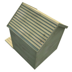 Cabane de jeux en bois autoclave, terrasse Heidi 123x169x158cm SOULET