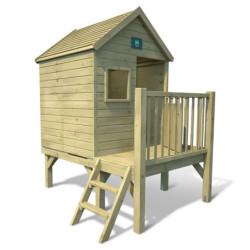 Cabane de jeux en bois traité sur pilotis Winny 123x169x158cm SOULET